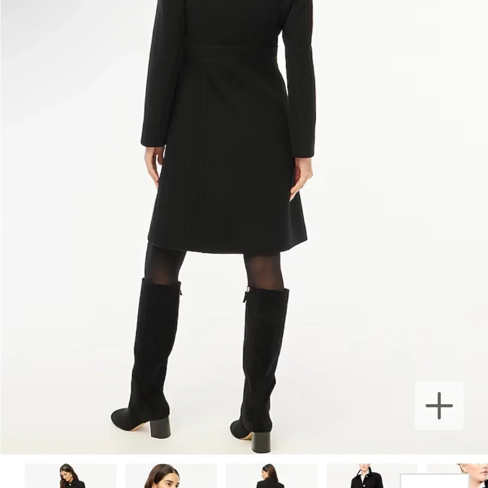 J. Crew Factory Women's Magenta Wool Pea Coat - Picture 3 of 8